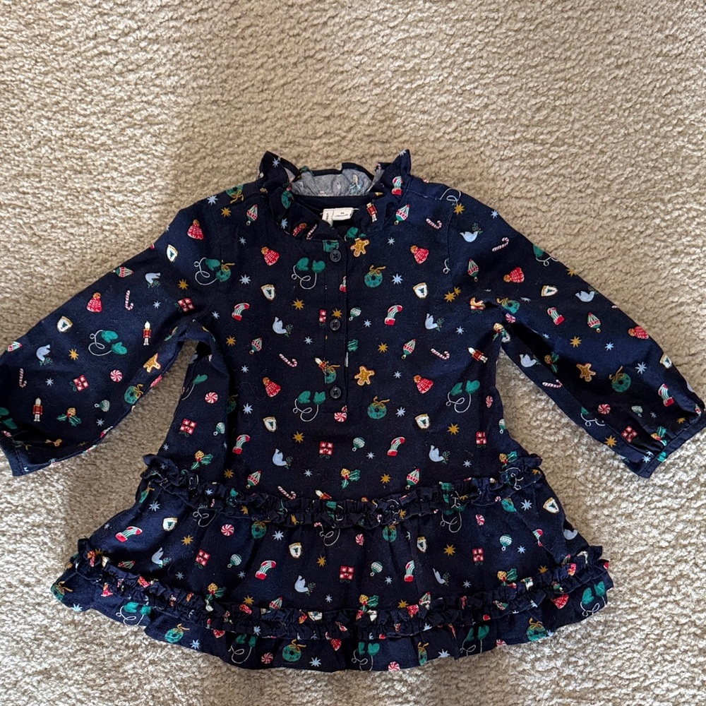 Janie and Jack Navy Floral Kids Dress
